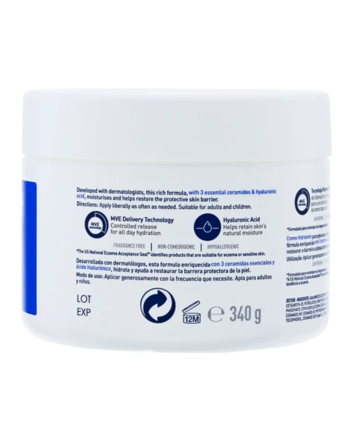 CeraVe Moisturizing Cream Backside