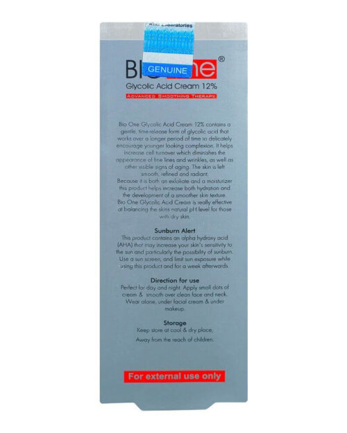 Bio-One Glycolic Acid Cream Use