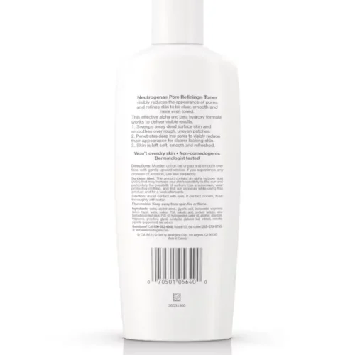 Neutrogena Pore Refining Face Toner Back