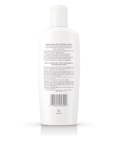 Neutrogena Pore Refining Face Toner Back