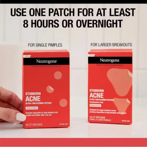 Neutrogena Stubborn Acne® Ultra-Thin Blemish Patches Use