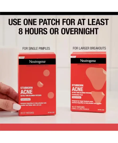 Neutrogena Stubborn Acne® Ultra-Thin Blemish Patches Use