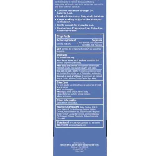 Neutrogena TGel Therapeutic Shampoo Instructions