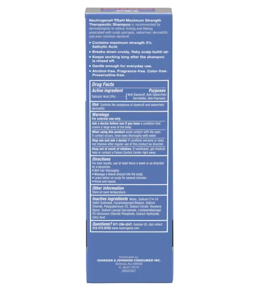 Neutrogena TGel Therapeutic Shampoo Instructions