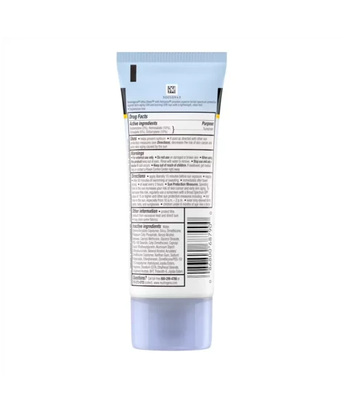 Neutrogena Ultra Sheer Sunscreen Back